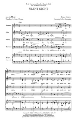 Silent Night Choral SATB divisi Arranger: Ivo Antognini