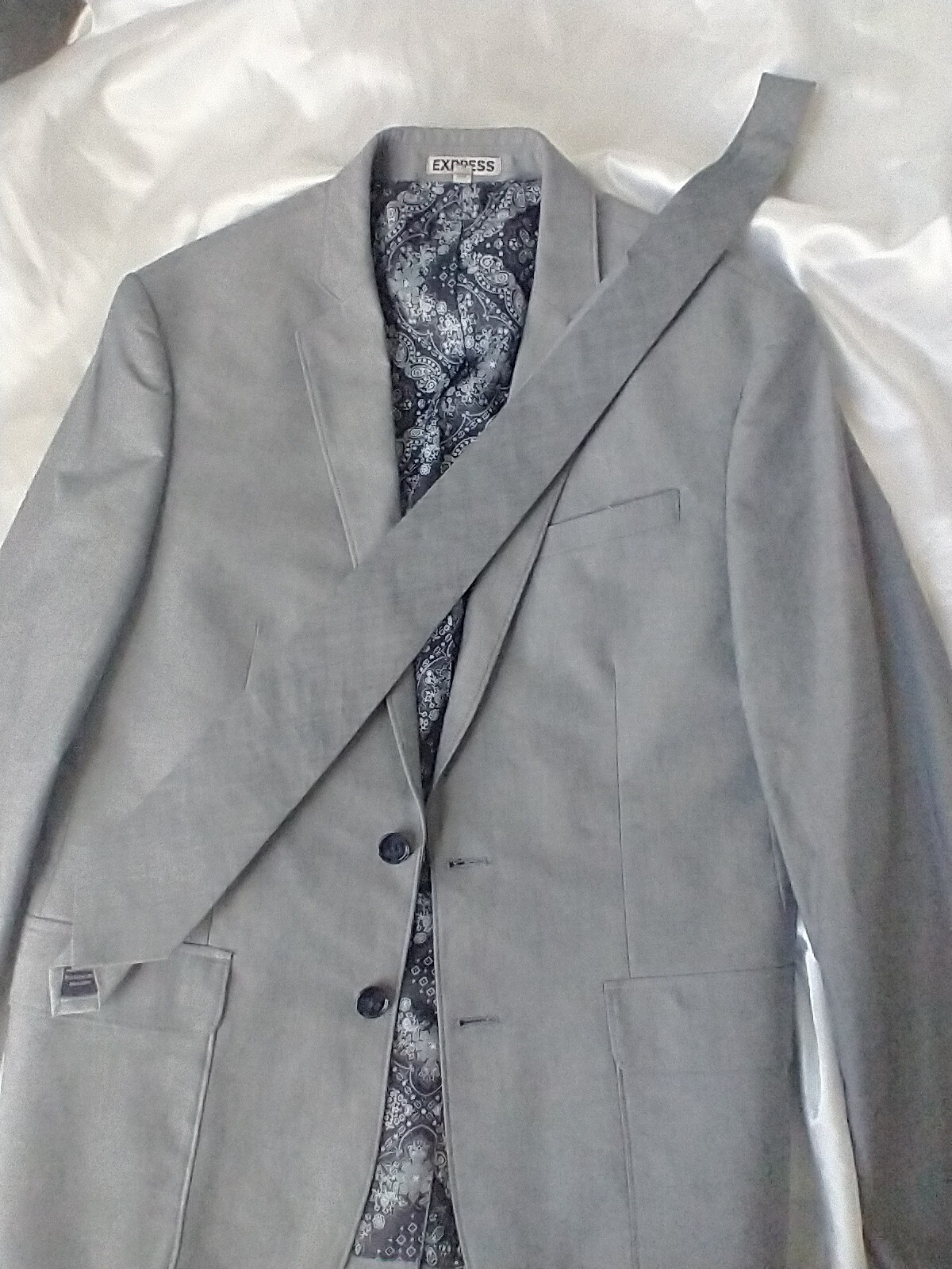 Express Gray Jacket  with pockets for formal or c… - image 3