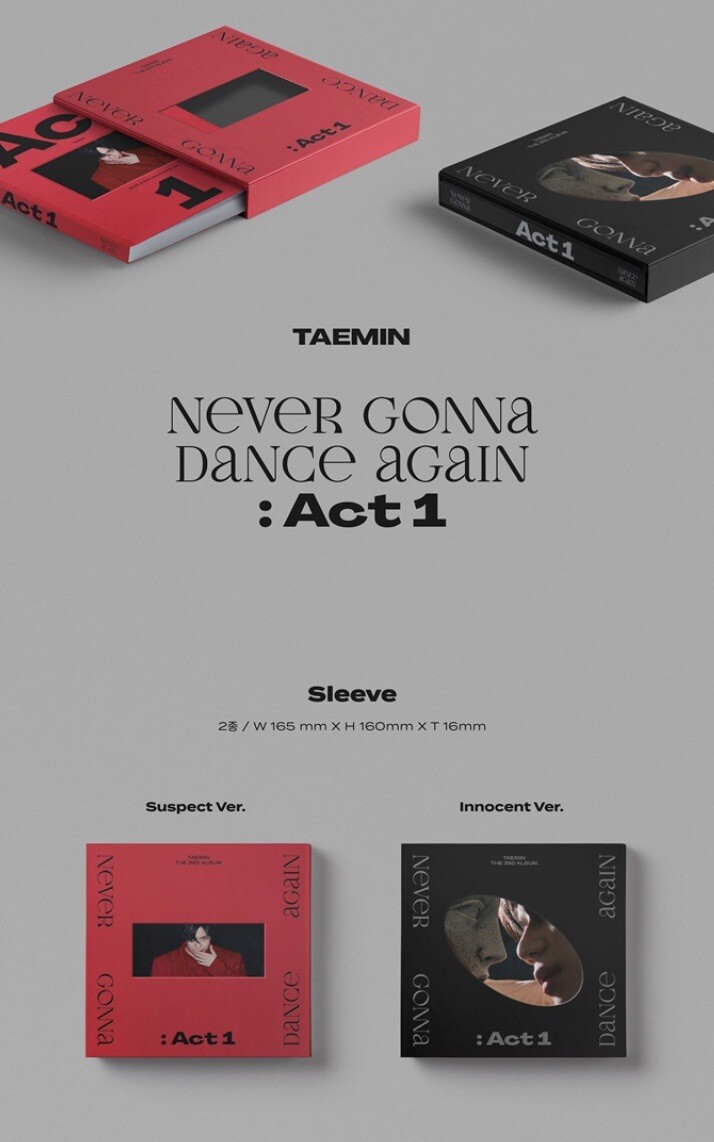 TAEMIN SHINee - Never Gonna Dance Again : Act 1 Album CD +