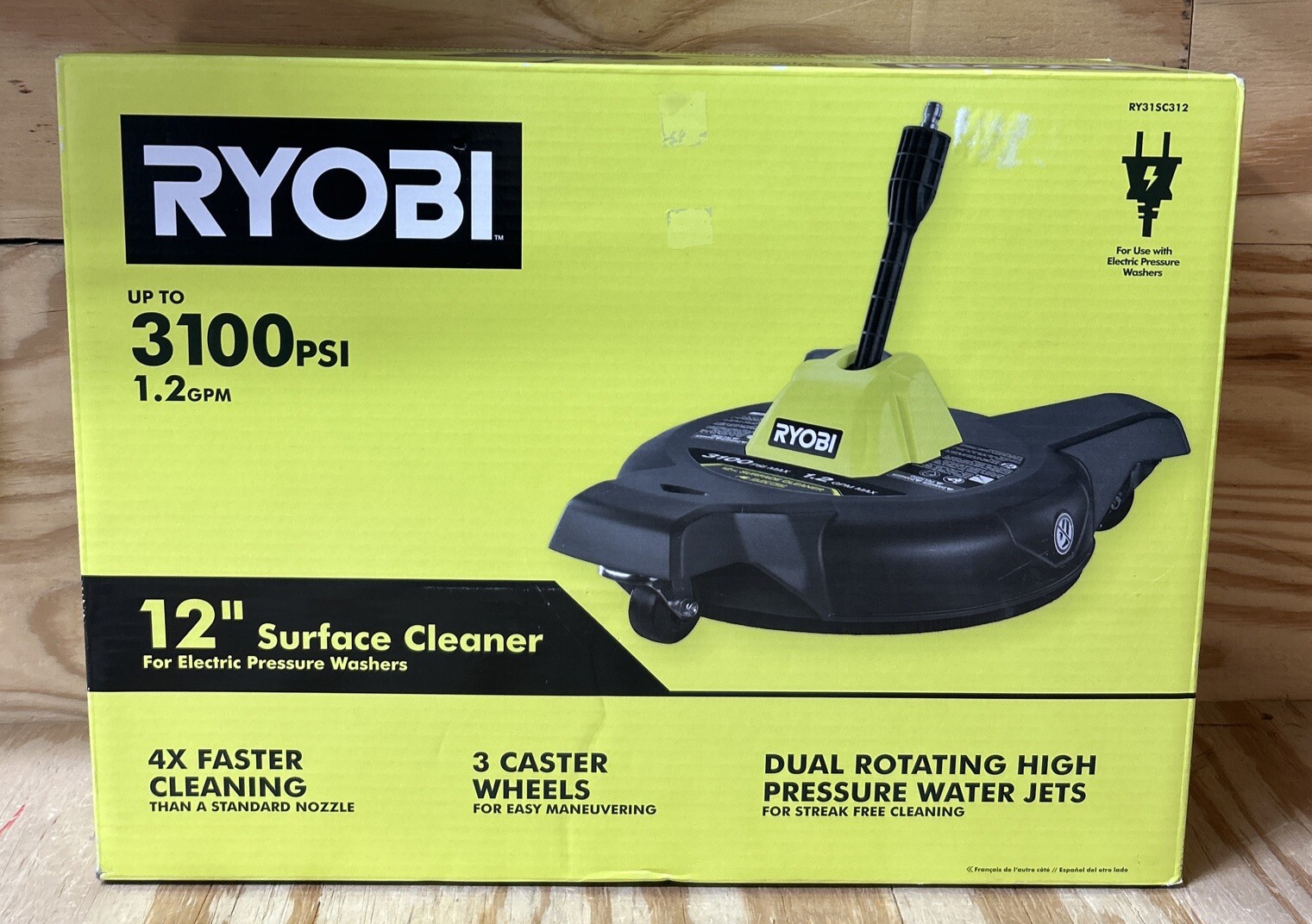 Ryobi 12" Surface Cleaner for Electric Pressure Washers RY31SC312 eBay