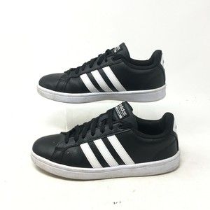 Adidas Womens Cloudfoam Advantage Sneakers Lace Up Leather AW4288 Black Womens 8 | eBay