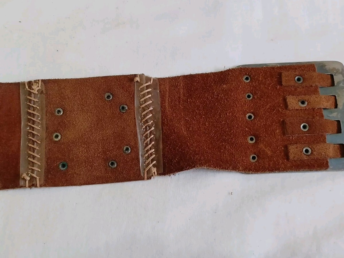 Vintage Vera Neumann Leather Multi-Panel Handmade Brown  display picture 3