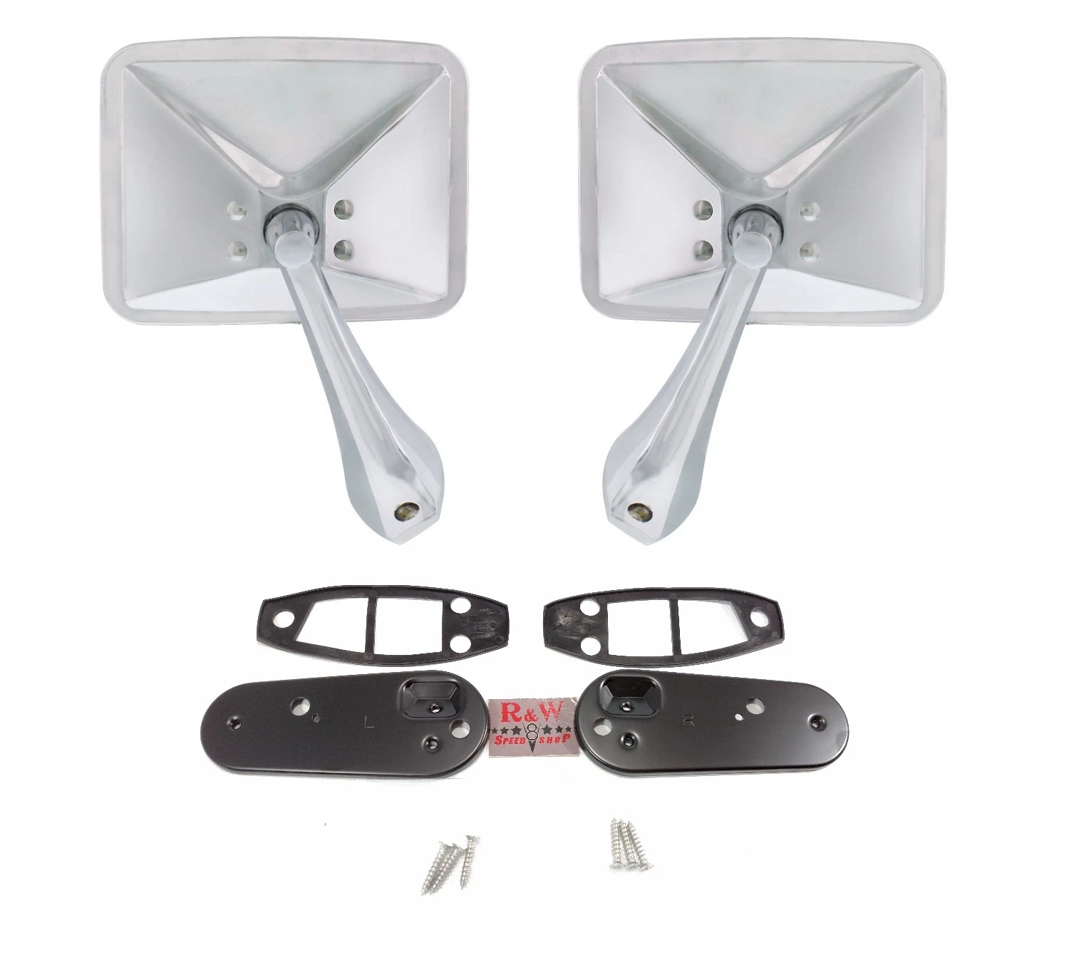 Pair Square Rectangle Chrome Outside Rearview Door Mirrors 1970-1972 Chevy Truck
Opens in a new wind