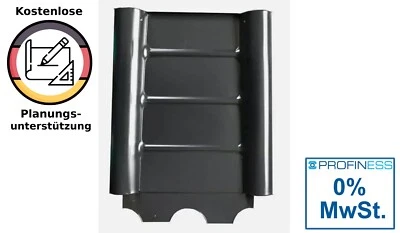 PROFINESS 0% MwSt. Photovoltaik Ersatzziegel verzinkt Frankfurter Pfanne + Schaumstoffkeil
