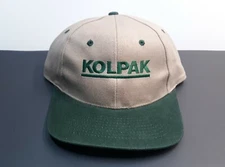 KOLPAK Ball Cap Hat Adjustable Baseball  Full Cloth Snapback Vintage NOS