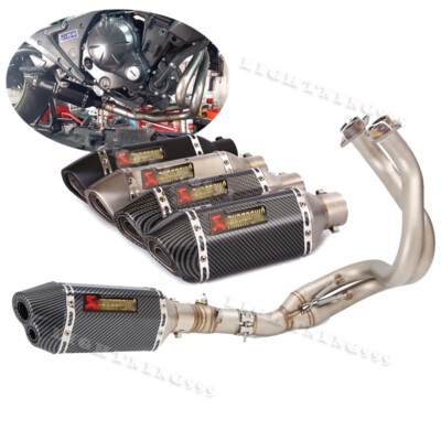 Full System Exhaust Pipe Silencer Front Header for Kawasaki Ninja 650 2012-2023