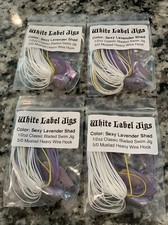 White Label Jigs Bladed Swim Jig Lot Of 4: Sexy Lavender Shad 1/2oz Chatterbaits