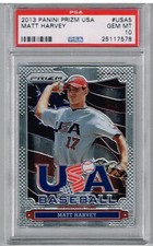 2013 Panini Prizm Matt Harvey USA PSA 10