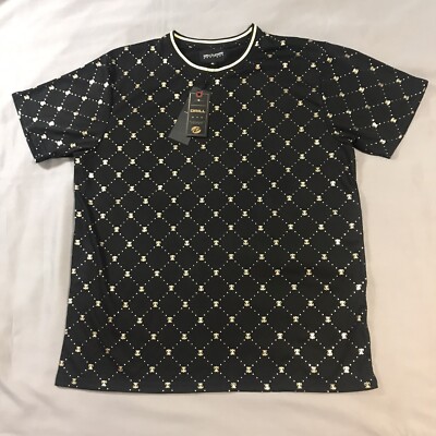 Drill NYC Shirt Mens XL Extra Large Black Gold Bees Graphic
