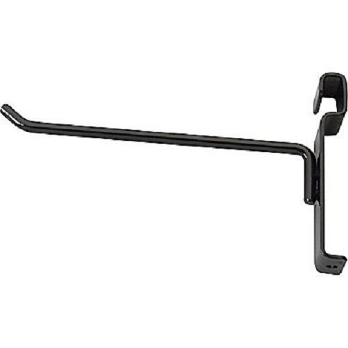 8" Wire Slat Grid Hooks Hook Peg Gridwall 100 Black 6mm Tubing 3" OC