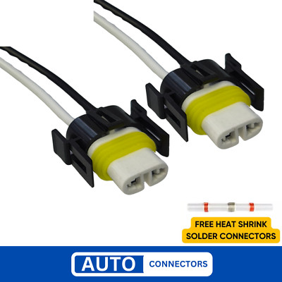 2 Stück 2 Pin H11 Keramik Scheinwerfer Nebelscheinwerfer Birne Stecker Halter Draht Stecker