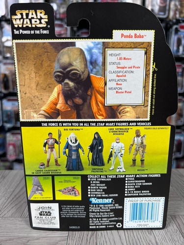 Star Wars - Power of the Force - Ponda Baba - grüne Hologrammkarte - Bild 2 von 2