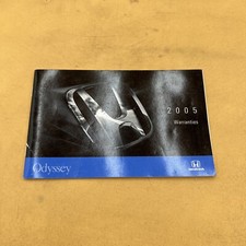 Manual de información de garantía Honda Odyssey 2005 de fábrica para guantera