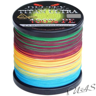 DELTEX Titan Ultra Multicolor 0,35mm 31.80kg 500M Geflochtene Angelschnur Kva