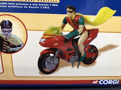 2005 CORGI BATMAN CLASSICS DC THE ROBIN CYCLE 1:16 SCALE
