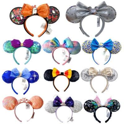 136 Styles Disney Parks Loungefly Minnie Mouse Ears Bow Headband 100 Years Rare