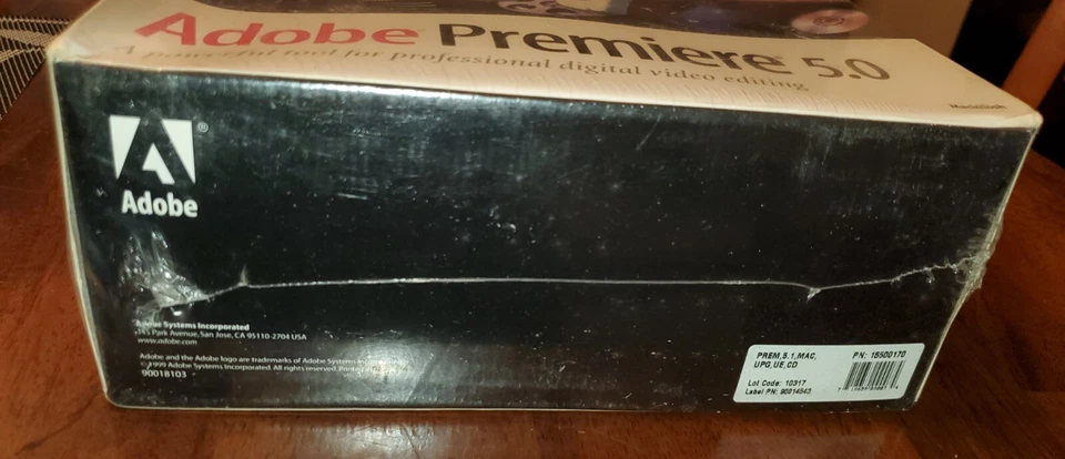  Adobe Premiere 5.0 / 5.1 Big Box Full UPGRADE Version SEALED  Macintosh NEW - Image 3 of 4
