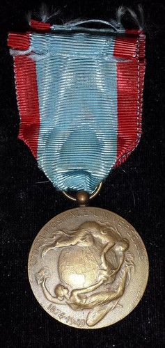 BELGIQUE Médaille du centenaire du timbre poste et 75 ans de l'UPU (1949) - Photo 2/2