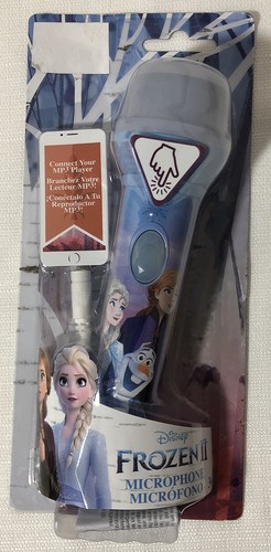 Disney Frozen II 2 Sing A Long Microphone Built in Music Sparkly Flashing Lights - Afbeelding 5 van 5