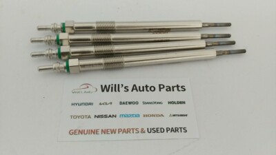 GENUINE NEW GLOW PLUG X 4EA SET SSANGYONG STAVIC MPV A100 SERIES 4CYL 2.0L TD