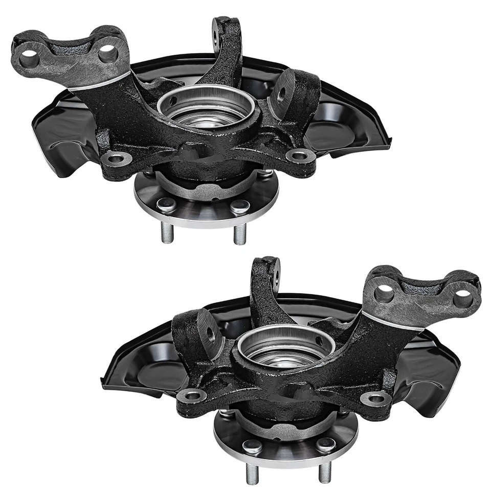 FWD Front Steering Knuckles Wheel Hub and Bearing CV Axles Kit for Toyota Sienna - Image 4 of 4