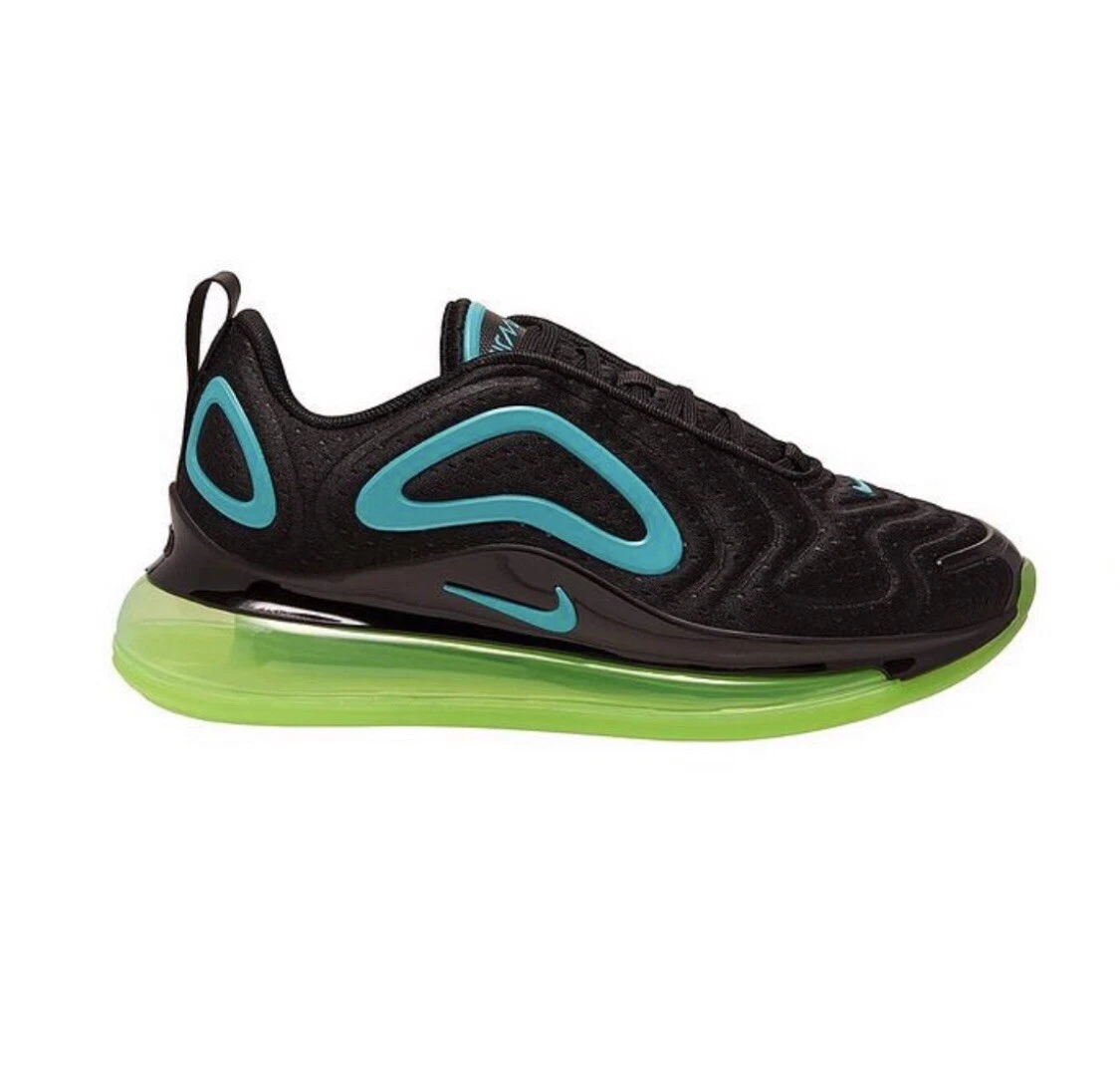 Nike Air Max 720 Kids Trainers Black Green eBay