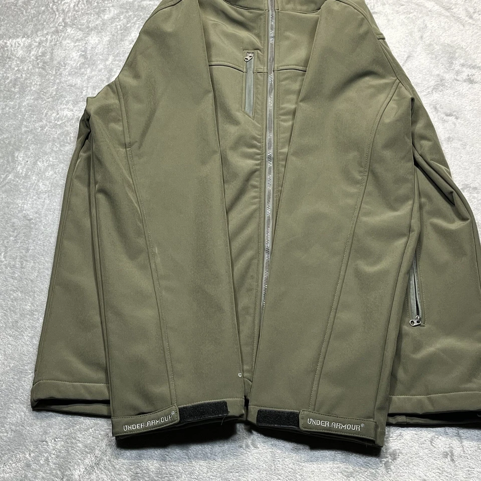 Under Armour Cold Gear Jacket Womens XXL Green Summit Series Nylon Soft Shell - Image 4 of 4