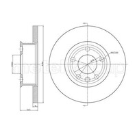 Metelli 2X Bremsscheibe Vorne Ø282 Mm Voll FüR VW Transporter IV Kasten 70XA