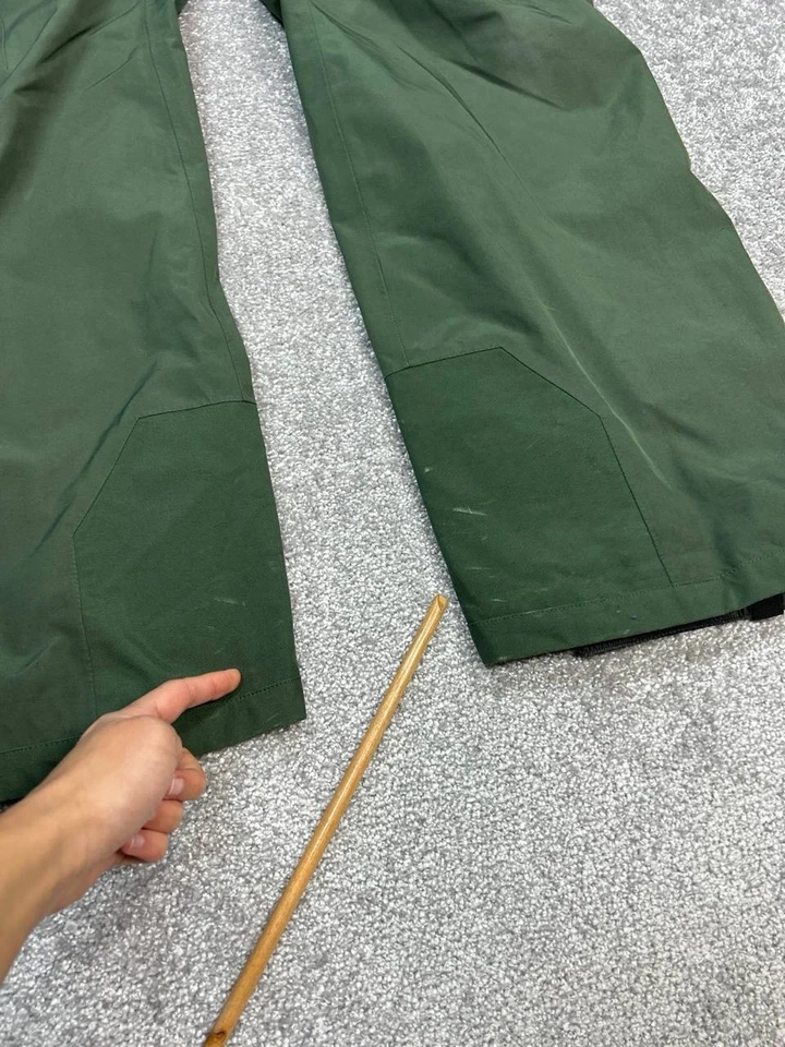 Patagonia Red Powder Bowl Pants Mens Medium Green Gore Tex Mesh Lined Logo Snow - Image 2 of 4