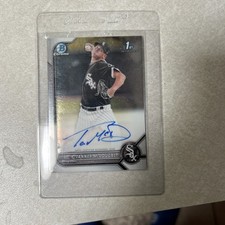 Tanner McDougal 2022 Bowman Chrome 1st Bowman Prospect Auto White Sox #CPA-TM