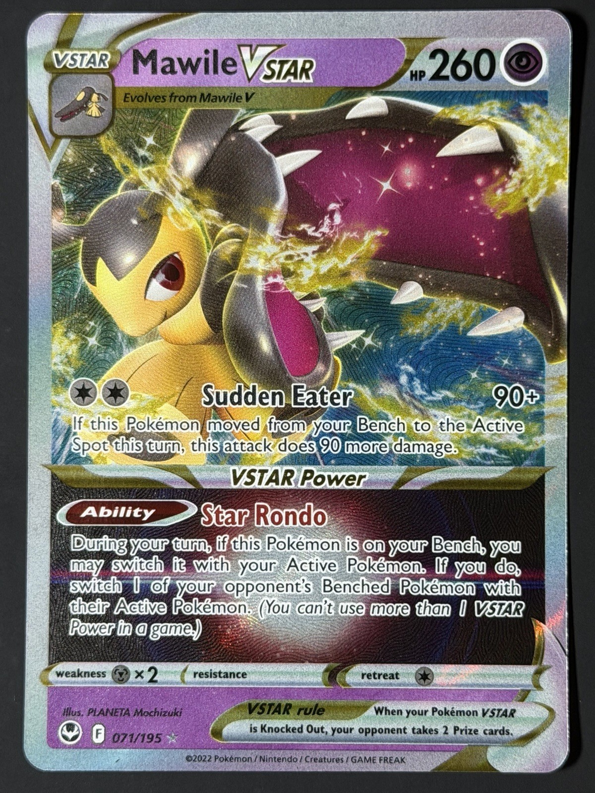 Pokemon TCG - Mawile VSTAR 071/195 Near Mint Holo VSTAR Rare Silver Tempest