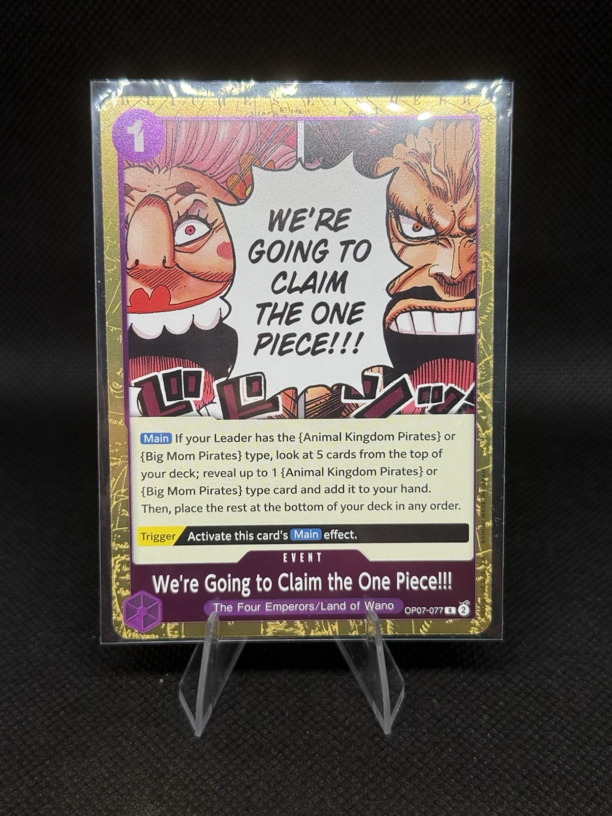 OP07-077 WE'RE GOING TO CLAIM THE ONE PIECE 500 Years In The Future One Piece