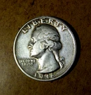 Nice Higher Grade XF/AU Better Date 1936-D Washington Silver Quarter DF3
