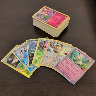 100 Pokemon Card Lot - 40 HOLOS & RARES - No Duplicates - VINTAGE to MODERN TCG