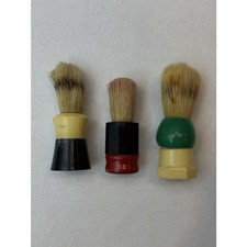 Vintage Lot 3 Men s Shaving Brushes with Wood And Plastic Ever Ready Erskine