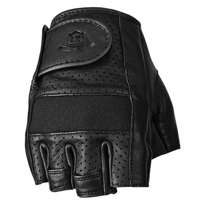 Highway 21 Half Jab Perforated Gloves Black - Small #5884 489-0018~2