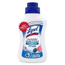 Lysol Laundry Sanitizer Liquid, Detergent Additive Crisp Linen, 41oz (Pack of 6)