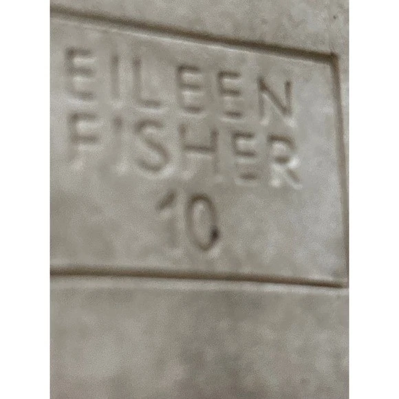 Zapatillas Eileen Fisher Poema Negras Cuero Napa Acolchado Plataforma Talla 10 Foto 3 de 4