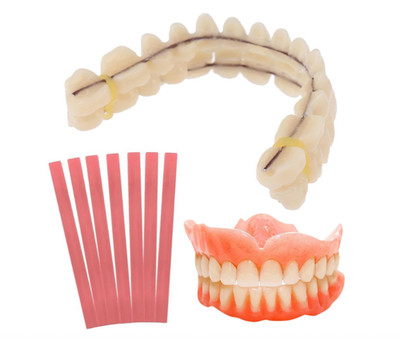 Zahnersatz Reparatur Set für fehlende Zähne, weiche falsche Zähne Harz Dental Kit