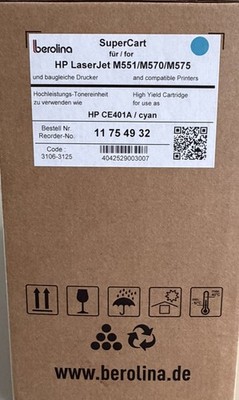 HP Tonerkartusche 507A, cyan CE401A für HP LaserJet Pro 500 color MFP M570dn