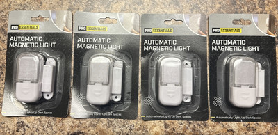   Brand New/Sealed Lot Of 4 Pro Essentials Automatic Magnetic Light   