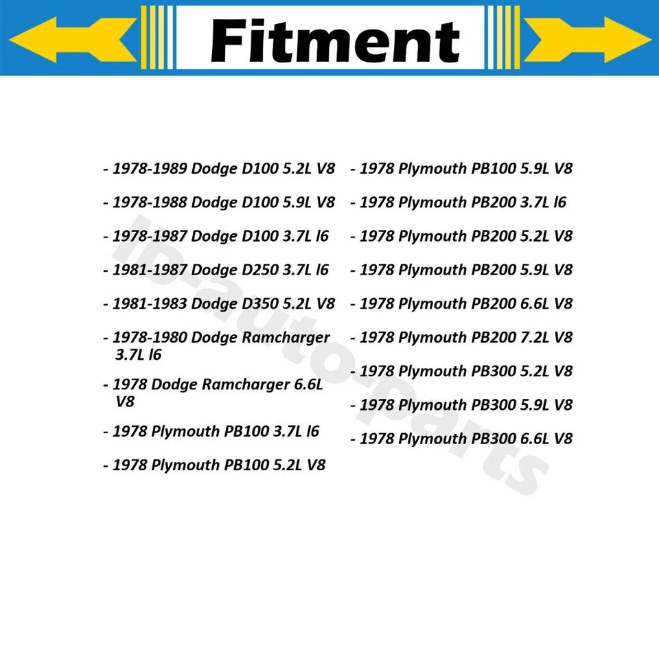 2x Manguera de freno delantera para Plymouth PB200 1978 3,7 L 1978 Plymouth PB200 6,6 L Foto 3 de 4