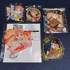 Sega Aqours Chika Takami 5pc Acrylic Keychain Set Lot Collectible Limited