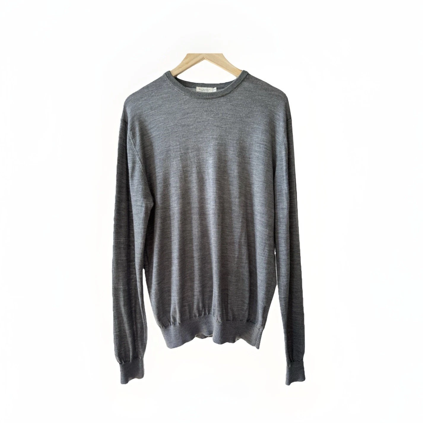 SUITSUPLY Jumper Sweater Pullover Wool Grey Auth Size L