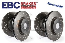 EBC Turbo Groove Black Bremsscheiben Satz vorne, hinten für VW Jetta III 1K2 06