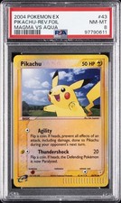 2004 POKEMON EX TEAM MAGMA VS TEAM AQUA #43 PIKACHU-REVERSE FOIL PSA 8 on eBay