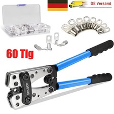 60 x Sortiment Rohrkabelschuhe Set Batteriekabelschuh-Crimpwerkzeug 6-50mm²