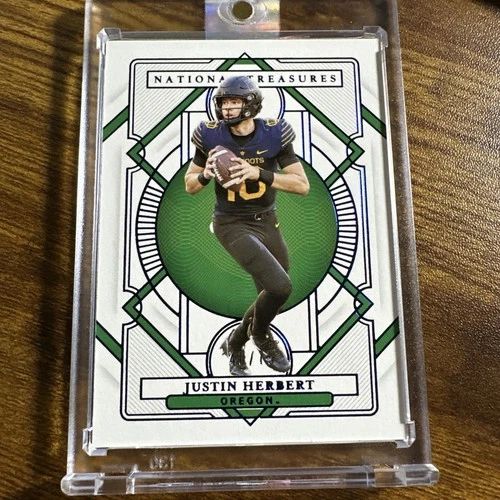 2021 Panini National Treasures Collegiate Justin Herbert 40/75