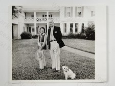 Former President Lyndon B. Johnson Wife Lady Bird Dog Yuki LBJ Ranch Texas 1972
