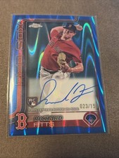 💎2025 TOPPS CHROME BASEBALL BLUE RAYWAVE REFRACTOR RC AUTO /150 RICHARD FITTS